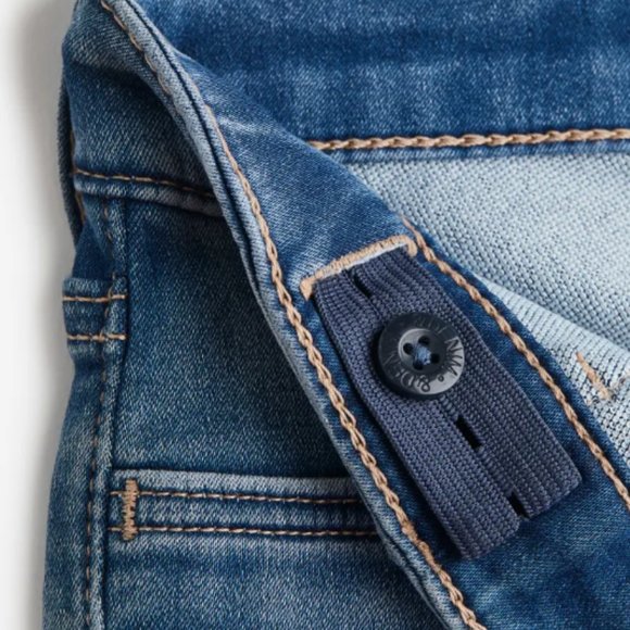 Zara Kids Jeans Mid Rise Skinny Jeans Distressed Dark Wash SZ 4/5 Girls NEW! - Picture 6 of 13